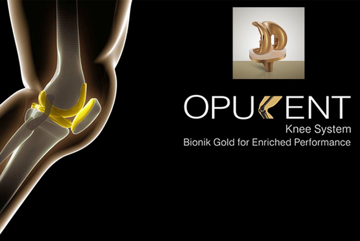 Titanium Gold knee Implant